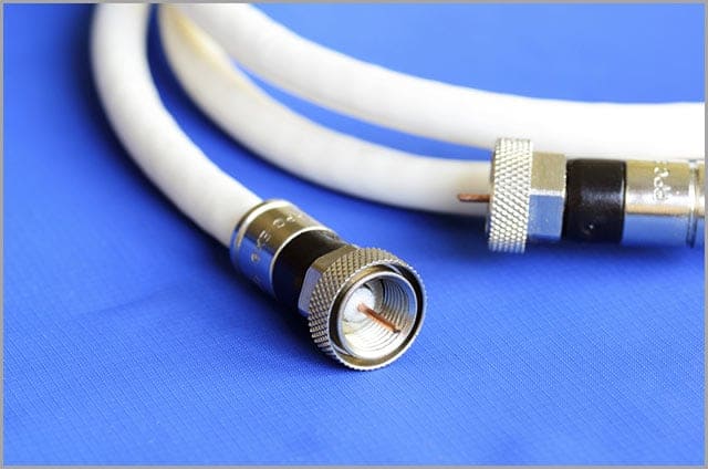 White Coaxial Cable